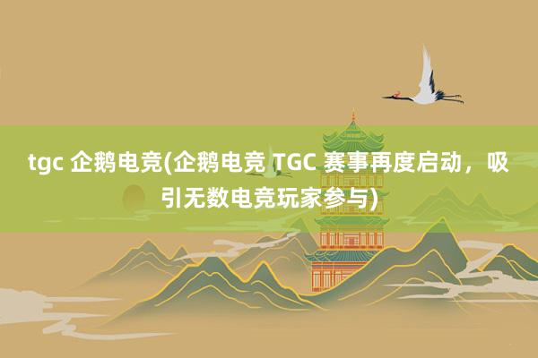 tgc 企鹅电竞(企鹅电竞 TGC 赛事再度启动，吸引无数电竞玩家参与)