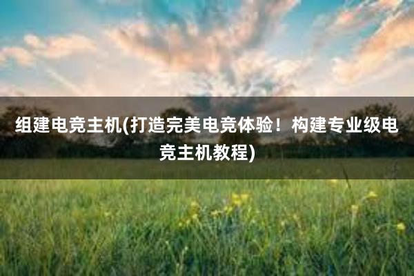 组建电竞主机(打造完美电竞体验！构建专业级电竞主机教程)