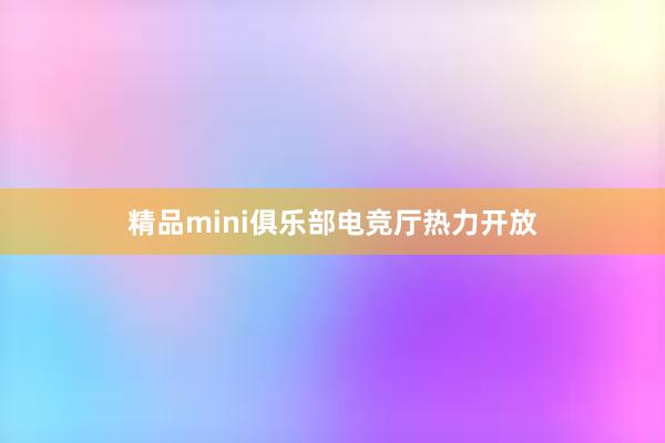 精品mini俱乐部电竞厅热力开放