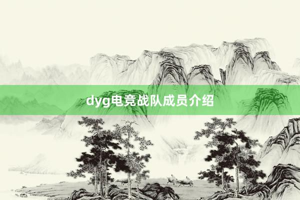 dyg电竞战队成员介绍